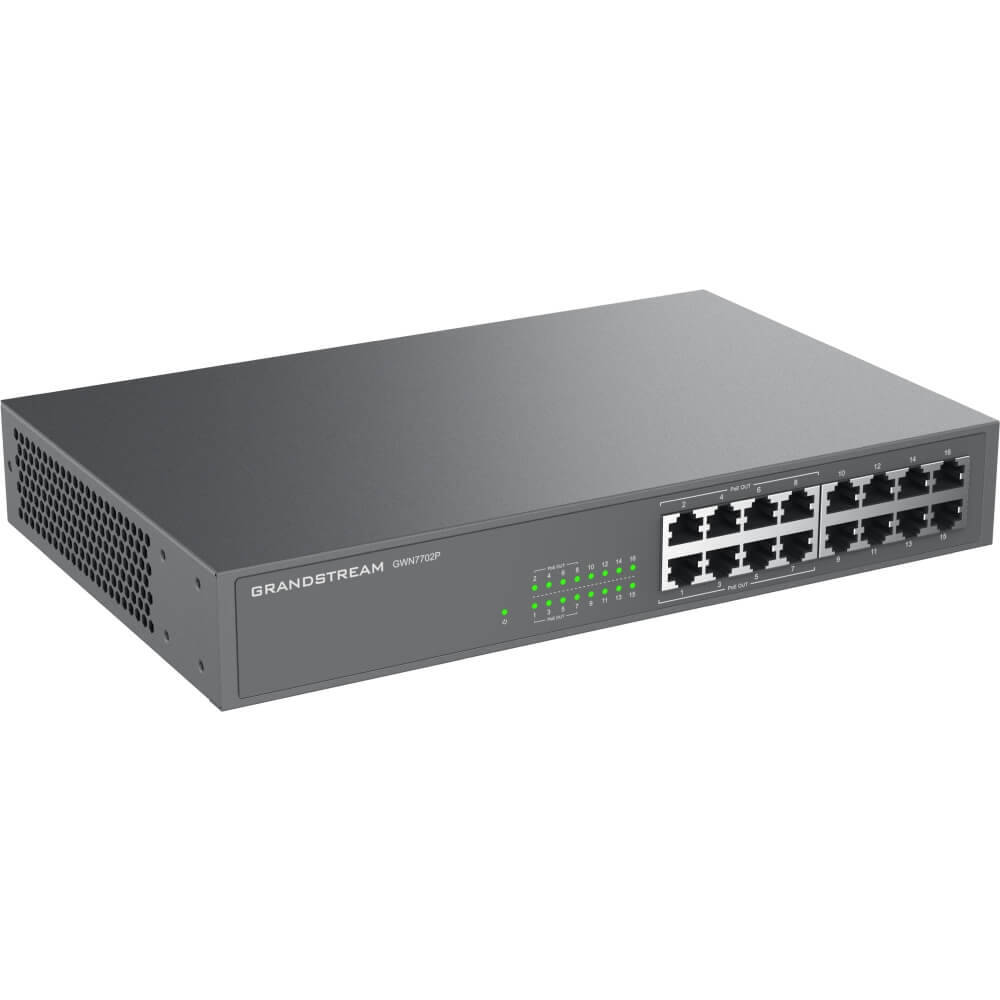 Grandstream GWN7702P 16 Port 8 Port Poe+ Yönetilemez Gigabit Poe Switch
