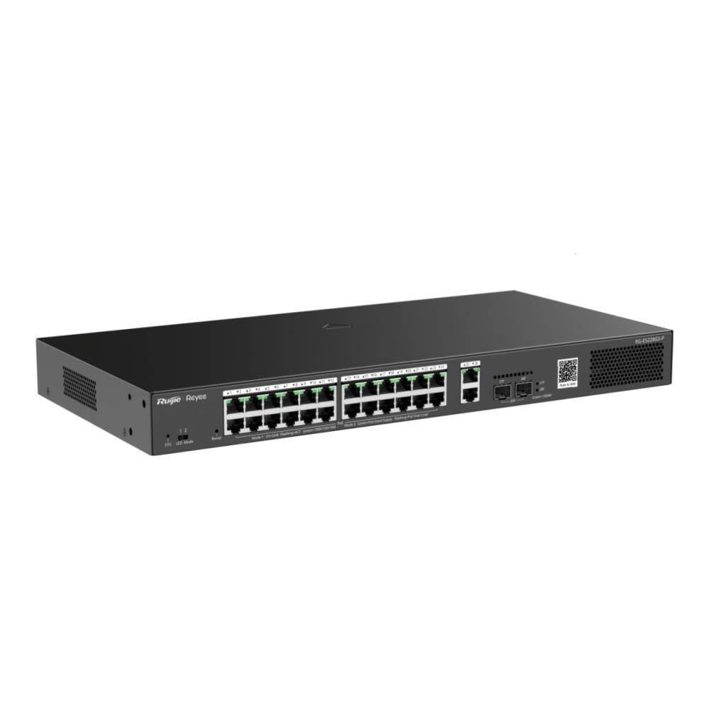 Ruijie Reyee RG-ES228GS-P 28 Port 370 W 2xSfp 2xRj45 Uplink Yönetilebilir Gigabit PoE Switch