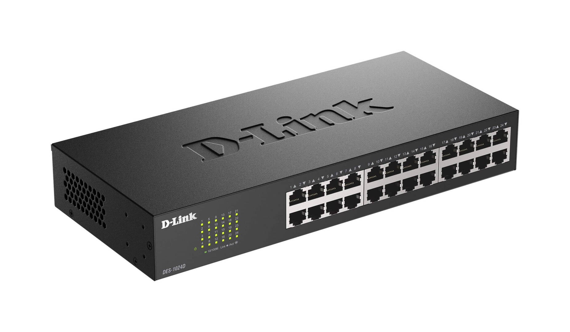D-Link DES-1024D 24 Port 10/100 Metal Kasa Switch