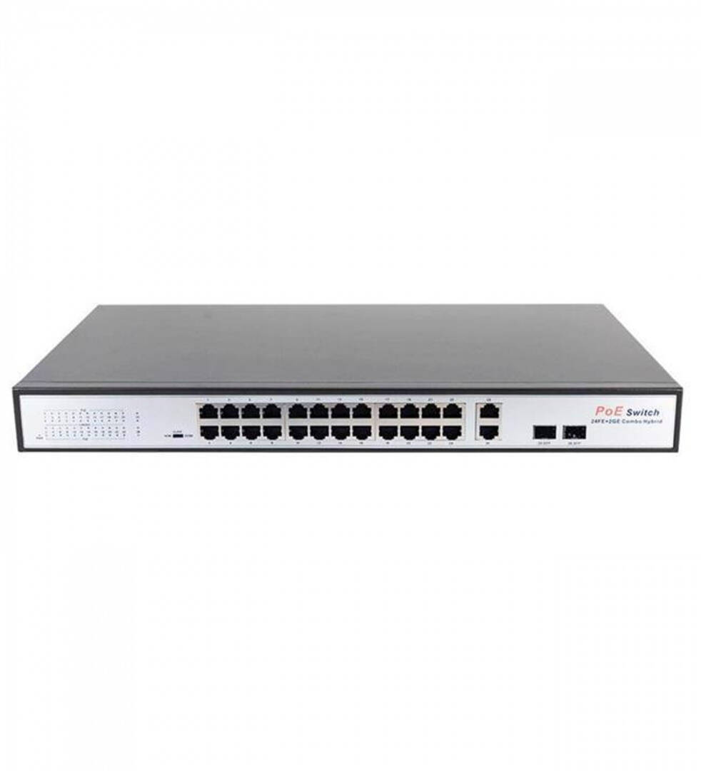 Uranium POE-2421SFP-300W 24x10/100 2x Gigabit Uplink 1x Sfp 360w Poe Combo Rack Tipi Switch