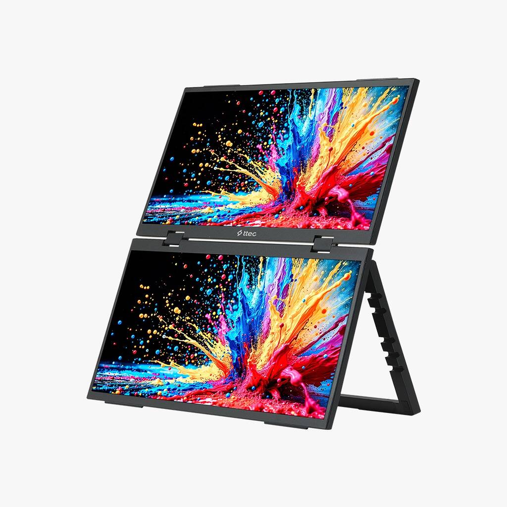 TTEC M16DP 16 İnç FHD Çift Ekran Taşınabilir LED Monitör (TSS)