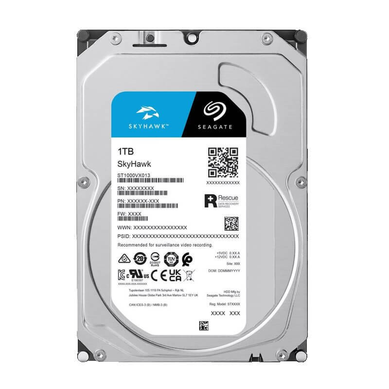 Seagate Skyhawk ST1000VX013 3.5 1 TB 256MB 5400RPM 7/24 Güvenlik Diski