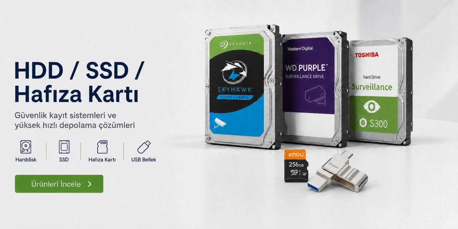 Hdd/Ssd/Hafıza Kartı
